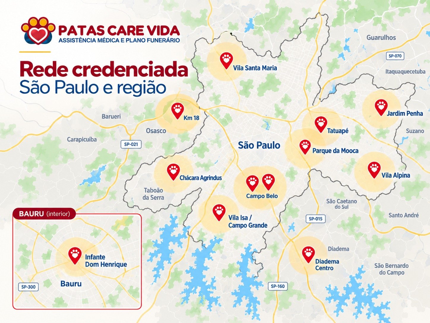 Rede credenciada São Paulo e região